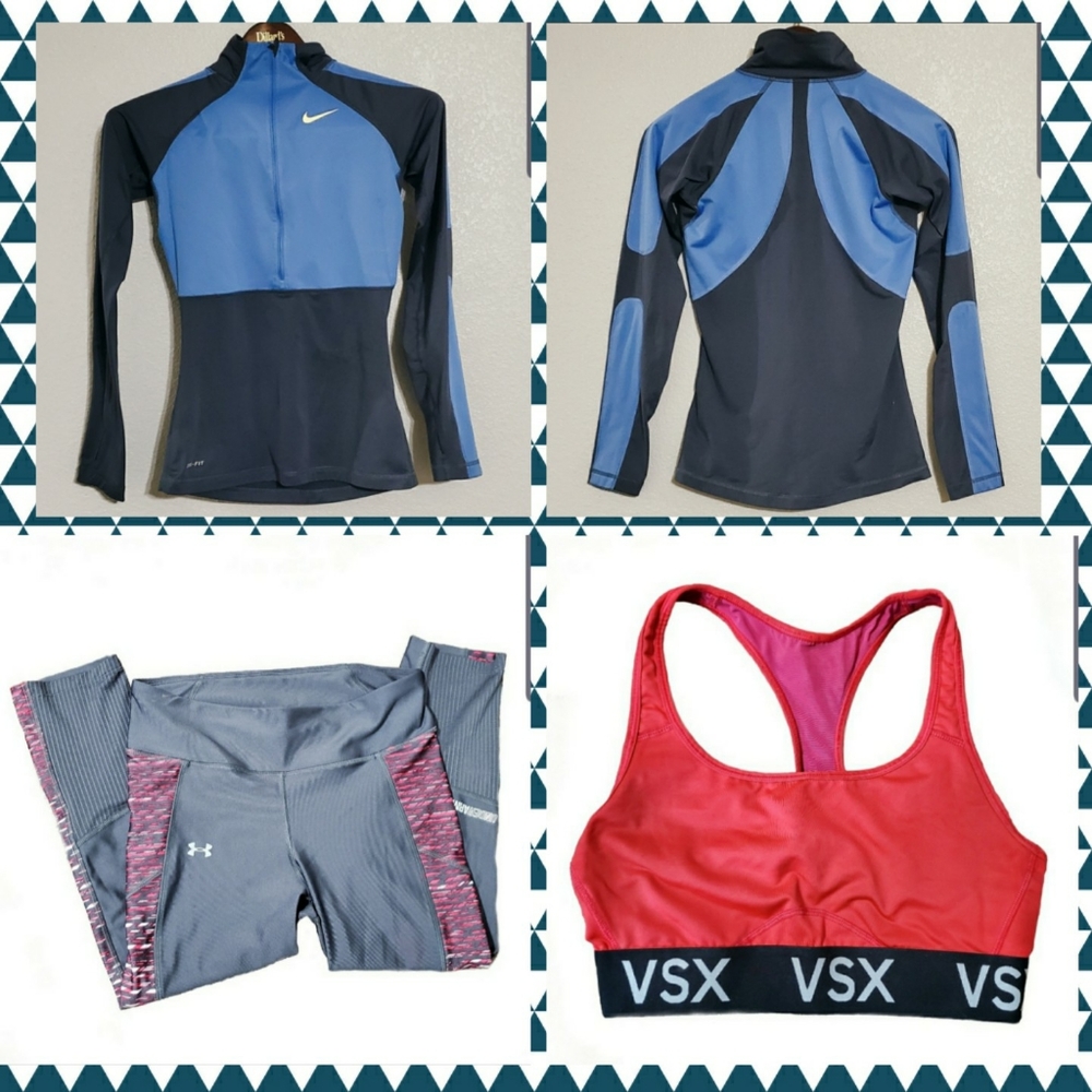 Nike, Under Armour, VSX activewear bundle